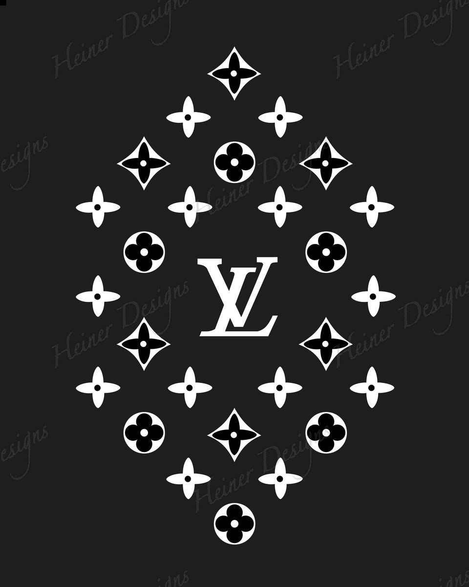Louis Vuitton Pattern Love SVG