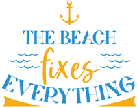 The Beach Fixes Everything Free SVG Instant Download