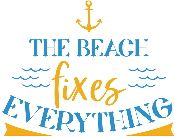 The Beach Fixes Everything Free SVG Instant Download