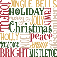 Christmas Subway Art Free SVG Instant Download
