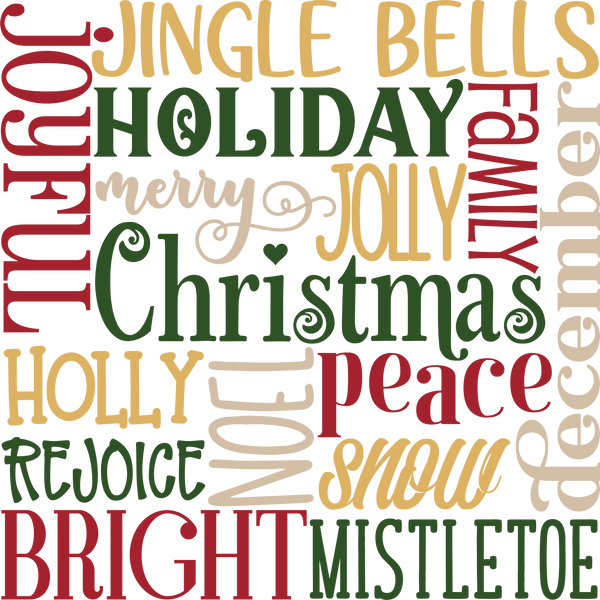 Christmas Subway Art Free SVG Instant Download