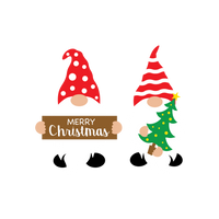 CHRISTMAS GNOMIES MERRY CHRISTMAS
