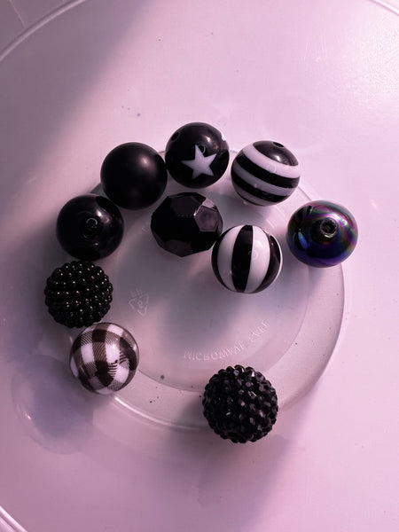 Black beads