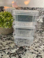 3- stack containers for rhinestones