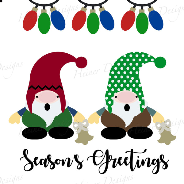 Season's Greetings Gnomes SVG