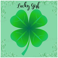 Lucky Girl Four Leaf Clover