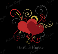 Two Hearts Red